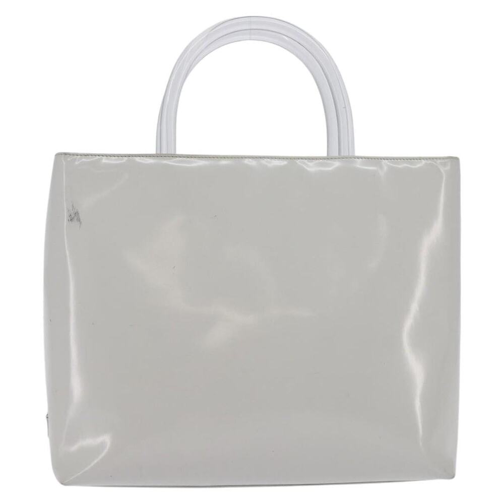 Prada Patent Leather Handbag Gray
